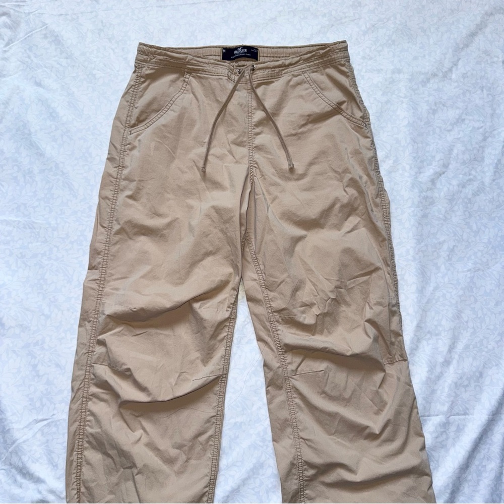 Hollister Tan Parachute Pants